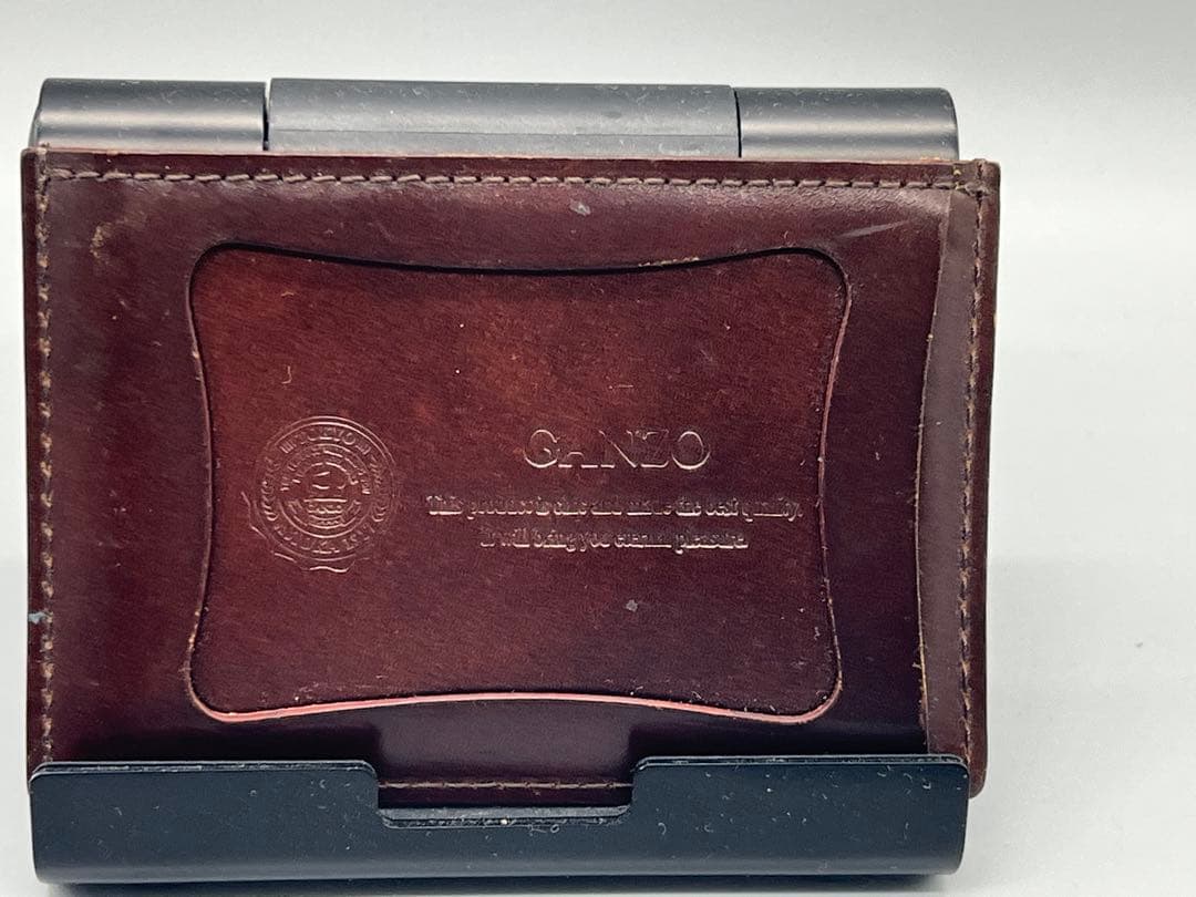 もんつー　GANZO ガンゾ シェルコードバン BOX小銭入れ、定期入れ