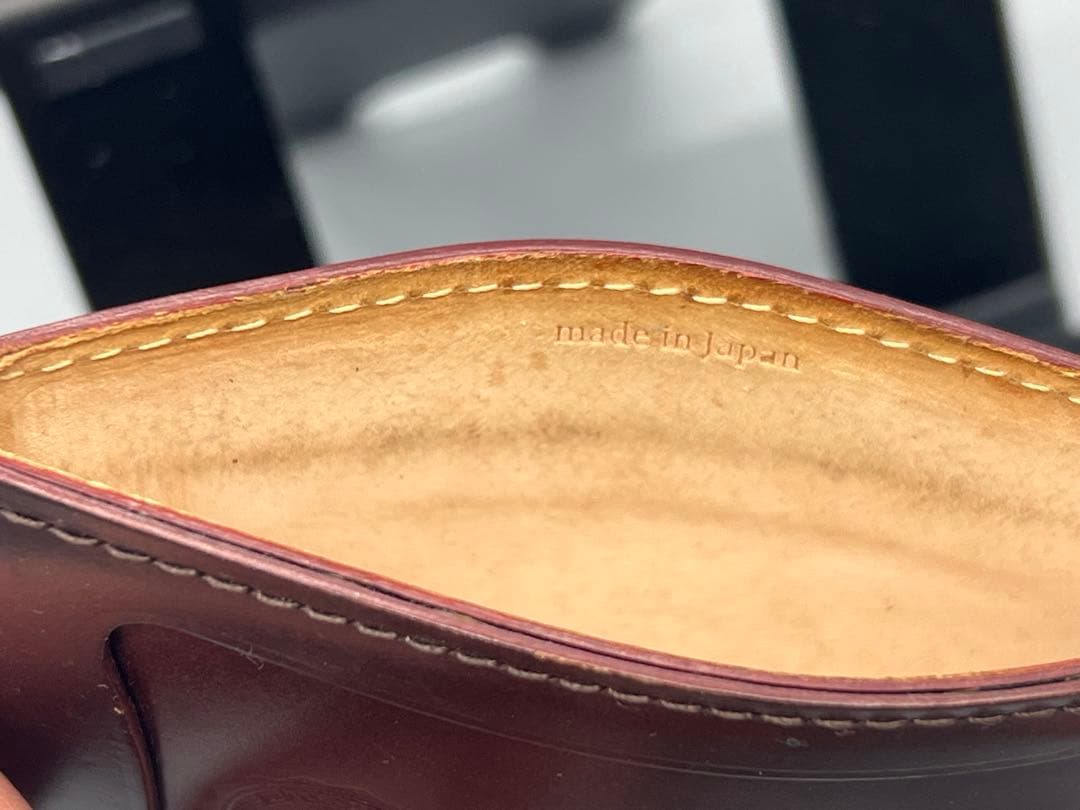 もんつー　GANZO ガンゾ シェルコードバン BOX小銭入れ、定期入れ