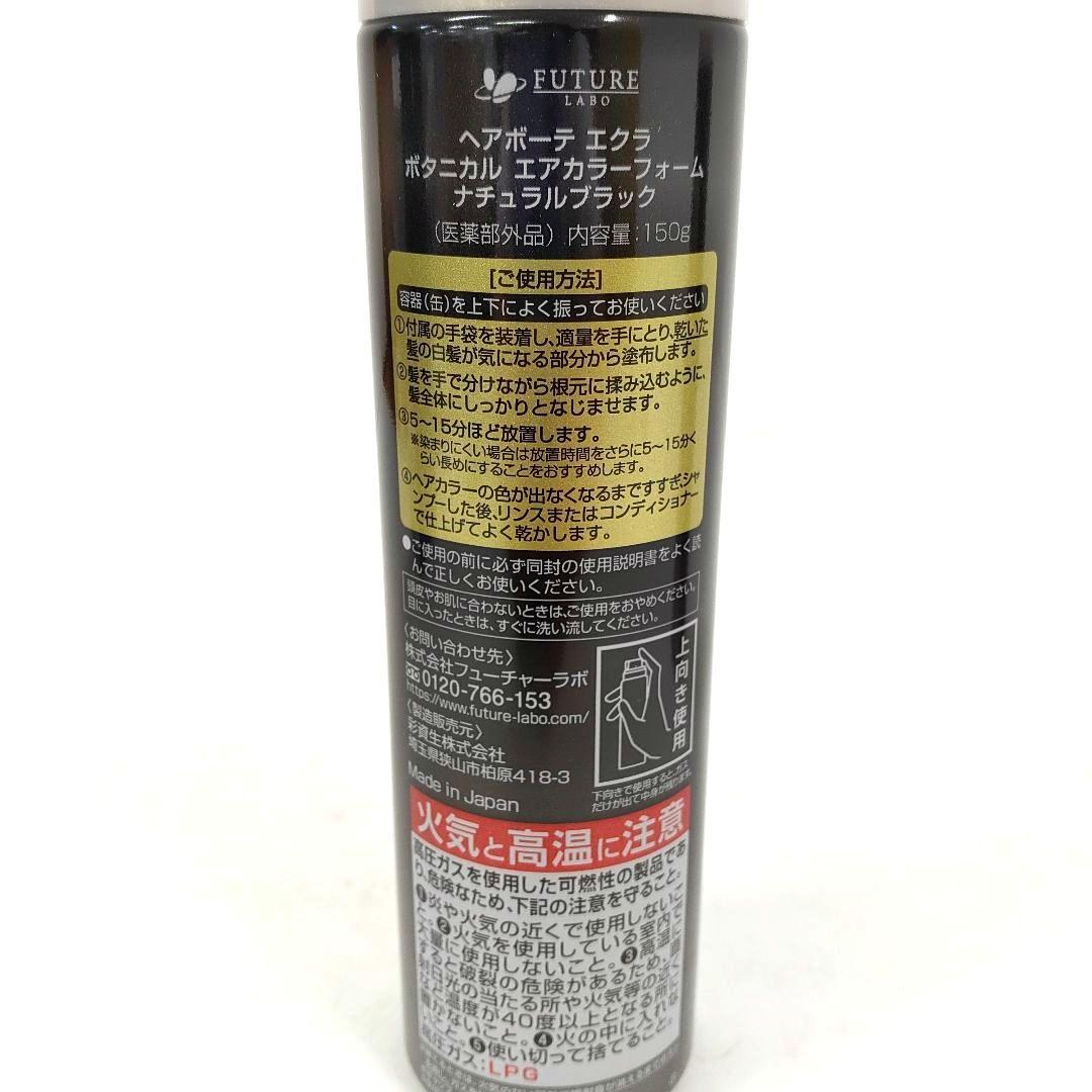 ヘアボーテ エクラ ボタニカル エアカラーフォーム ナチュラルブラック 150g