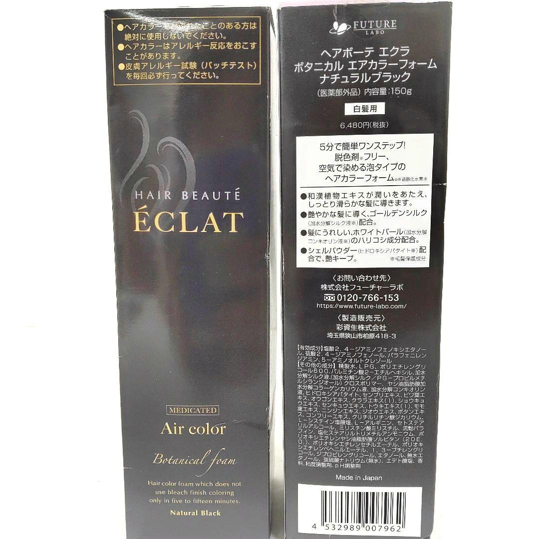 ヘアボーテ エクラ ボタニカル エアカラーフォーム ナチュラルブラック 150g