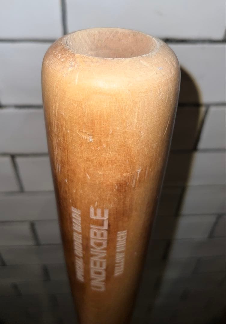 アンダーアーマー限定軟式木製バット794gYY柳田悠岐型イエローバーチ中実仕様