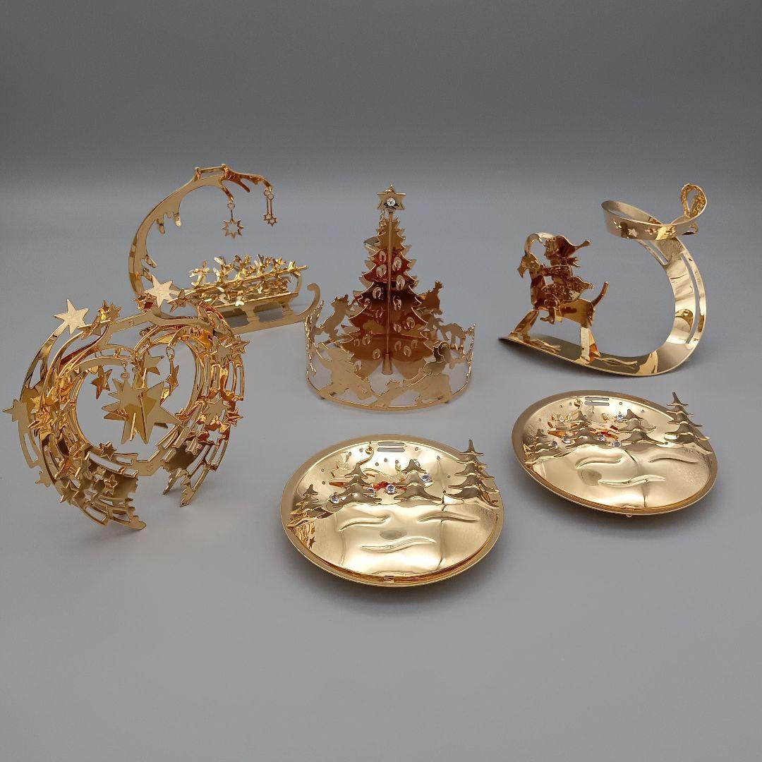 ジョージ ジェンセン イヤーオーナメント 6点 セット クリスマス 共箱