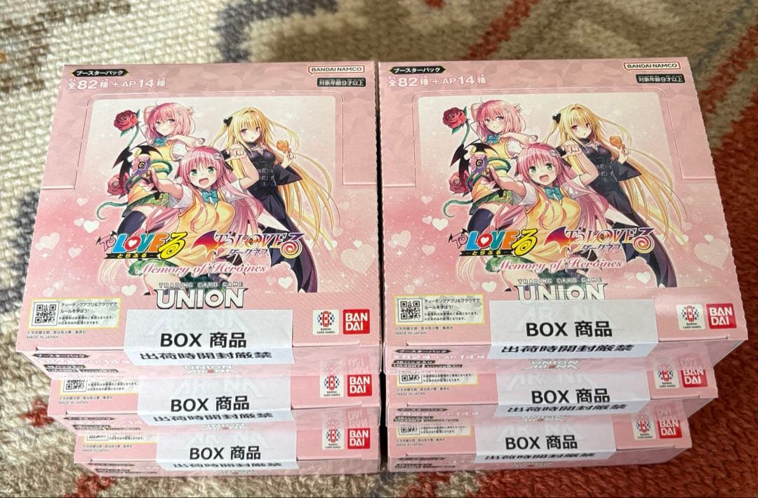 ユニオンアリーナ　ToLOVEる　新品未開封6box とらぶる