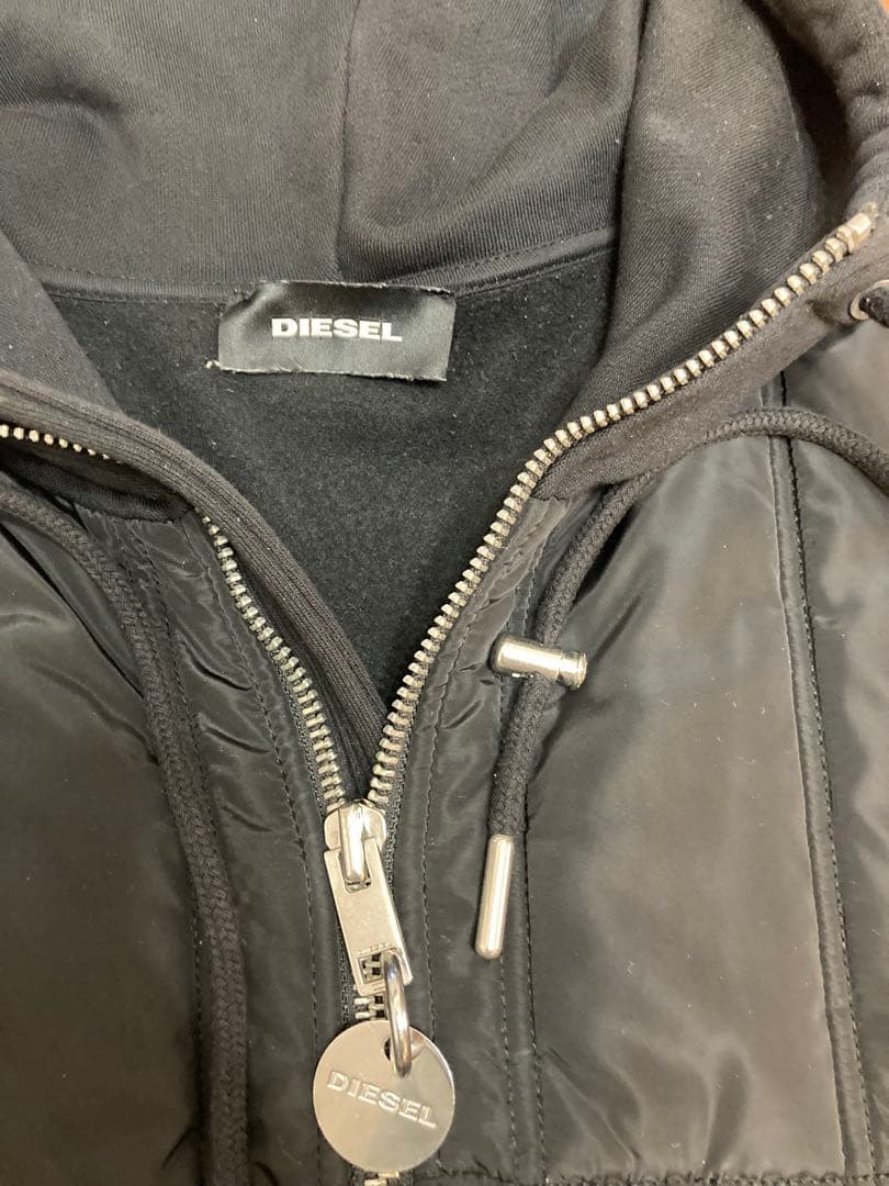 DIESEL ハイブリッド　パーカー　ジャンパー　ブルゾン　ブラック　黒　M