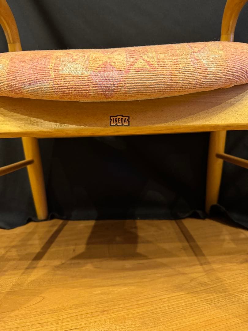 美品　昭和51年製　IKEDA チェア　池田木工　ダイニングチェア　①