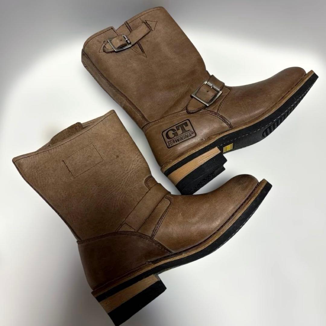 新品GT HAWKINS エンジニアブーツ／ホーキンス タン ベージュ ヌバック