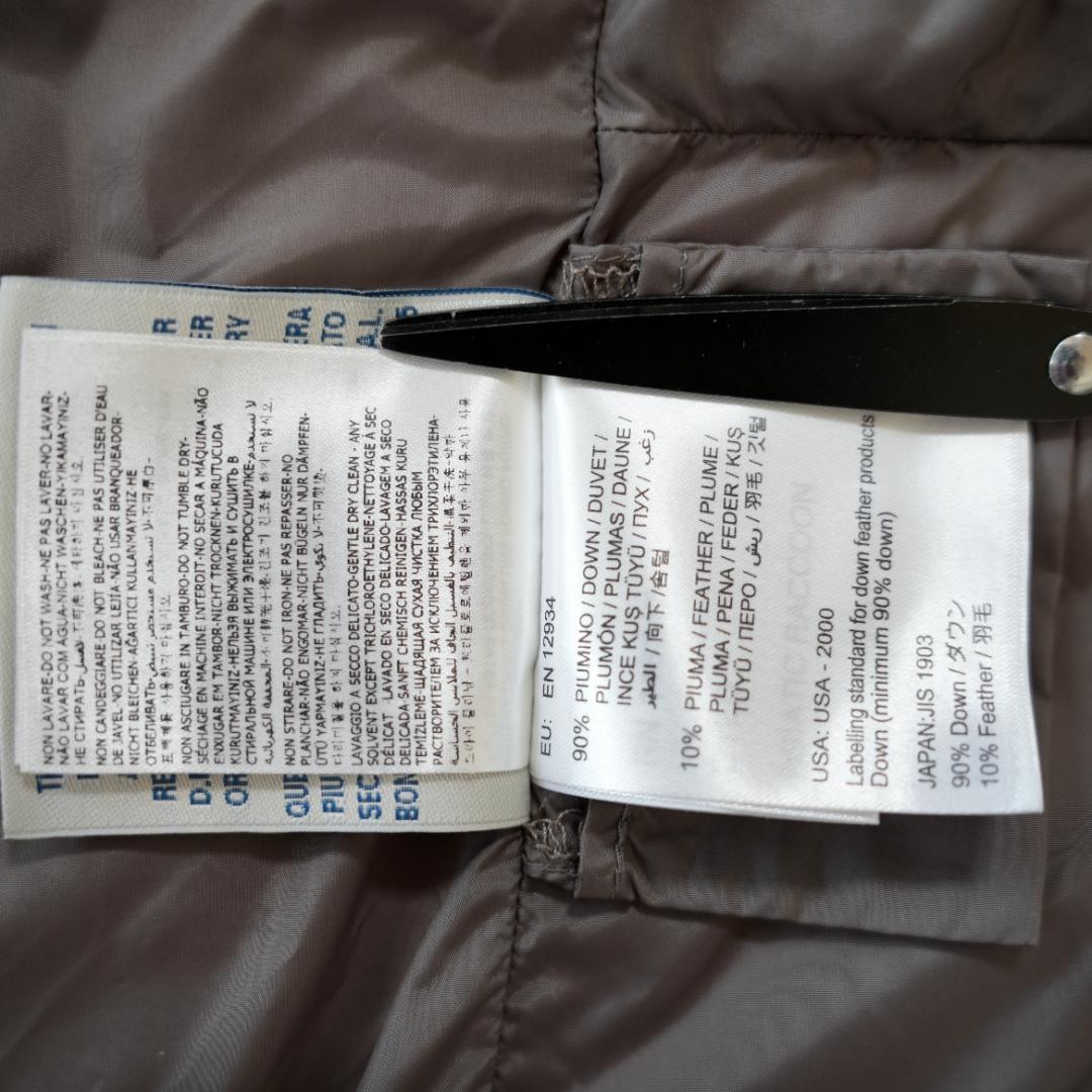 【美品】MONCLER　モンクレール　ファー付ダウンコート　グレー　Mサイズ