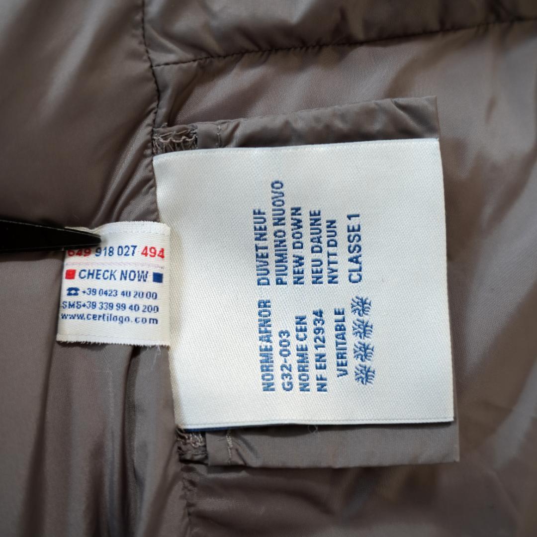 【美品】MONCLER　モンクレール　ファー付ダウンコート　グレー　Mサイズ