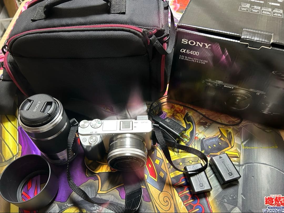 A6400 セット レンズ、バッテリーふたつ