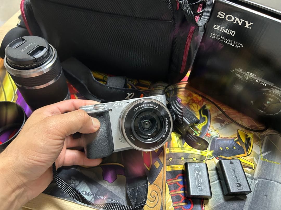 A6400 セット レンズ、バッテリーふたつ