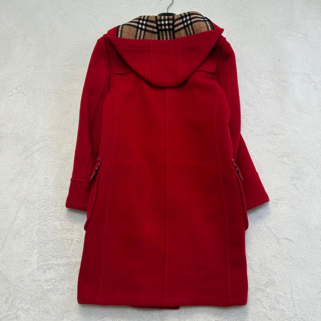 良好✨バーバリーブルーレーベル　ノバチェック フード　ダッフルコート　L 40