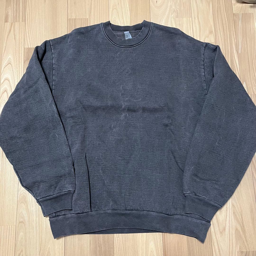 ロサンゼルスアパレル クルーネック スウェット ヴィンテージブラック ロスアパ