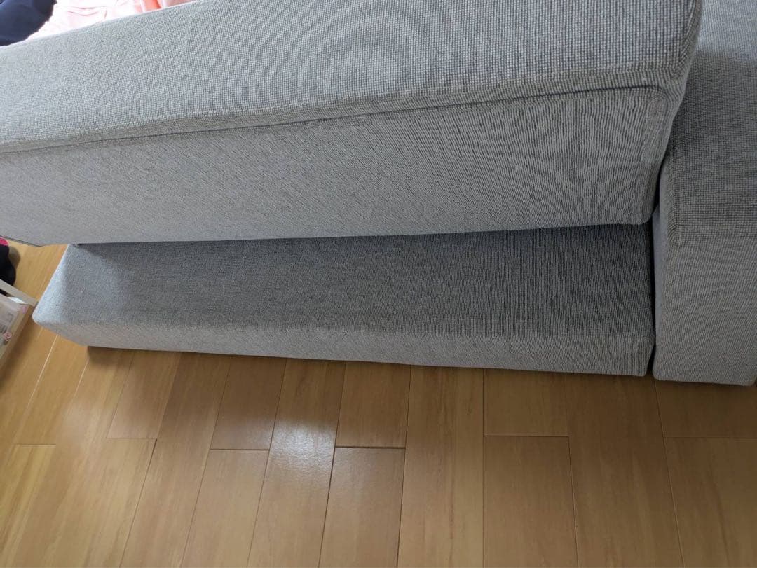 ソファベッド ２、3人がけ　グレー