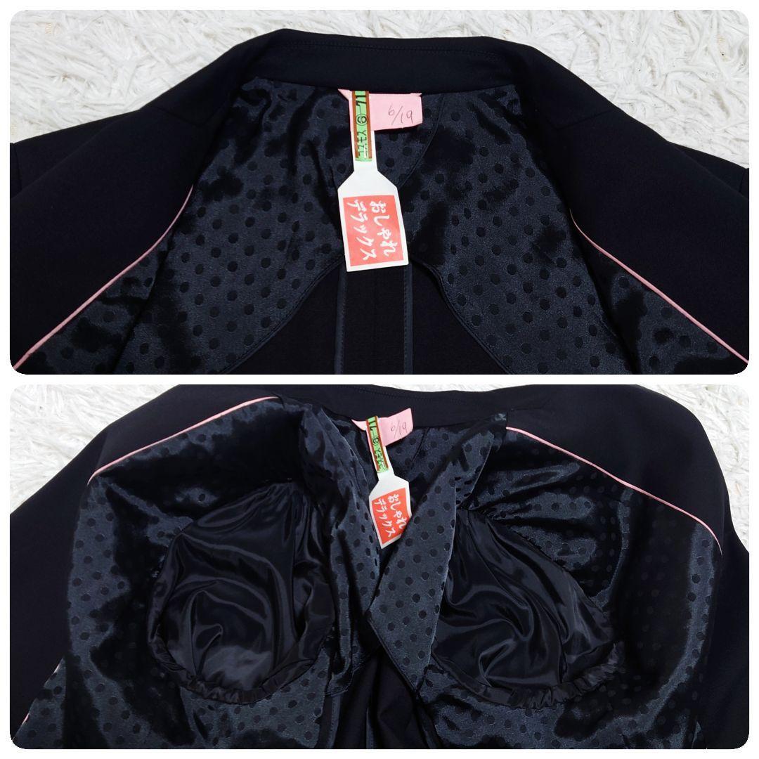 大きいサイズ　n line Precious　パンツスーツ　黒　15号13号