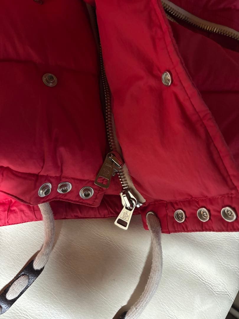 【美品】MONCLER ×エストネーション　フードレッドダウンジャケットサイズ２