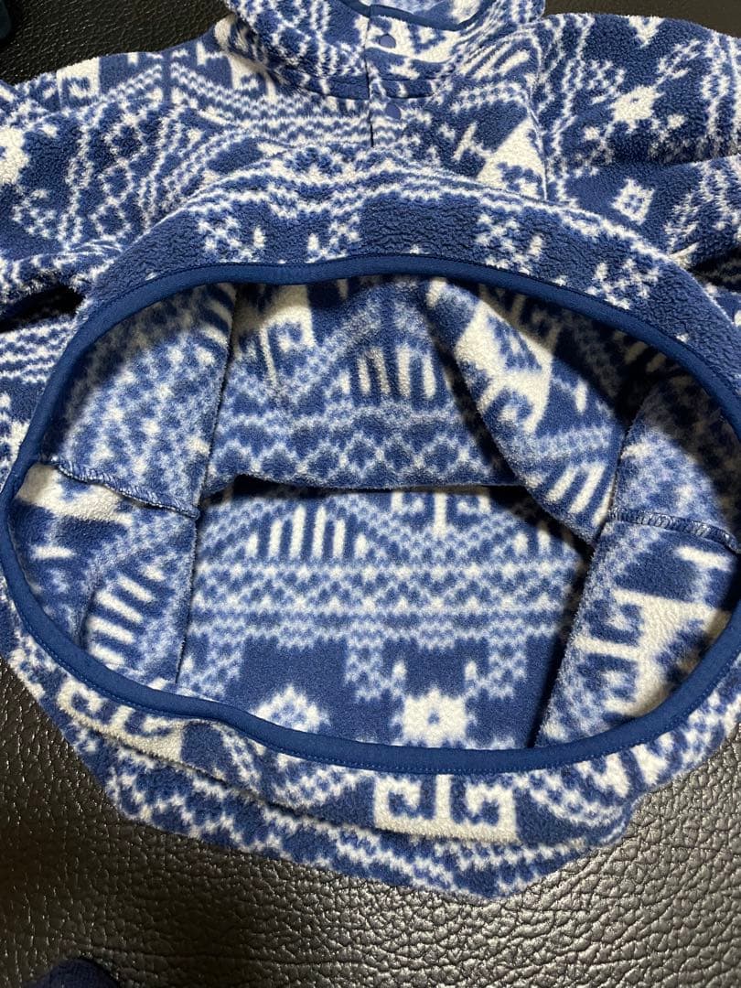 2011年　patagoniaフリース　シンチラスナップT 雪柄　S