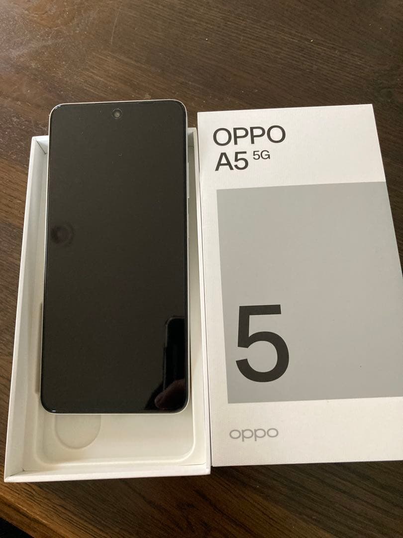 OPPO A5 5G OPG06 本体 ホワイト　新品動作確認のみ