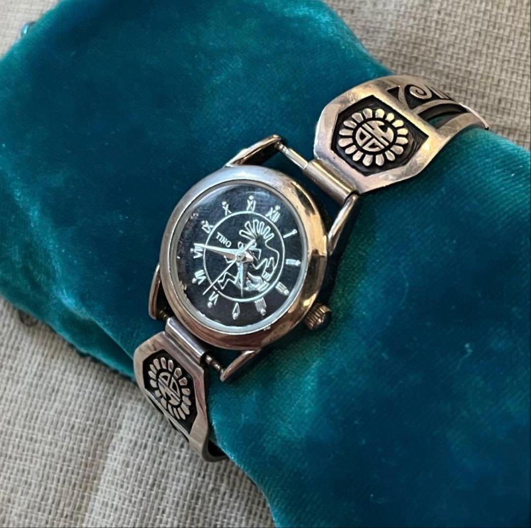 ホピ族 腕時計 ルシオン・ヴァ サンフェイス　インディアンジュエリー