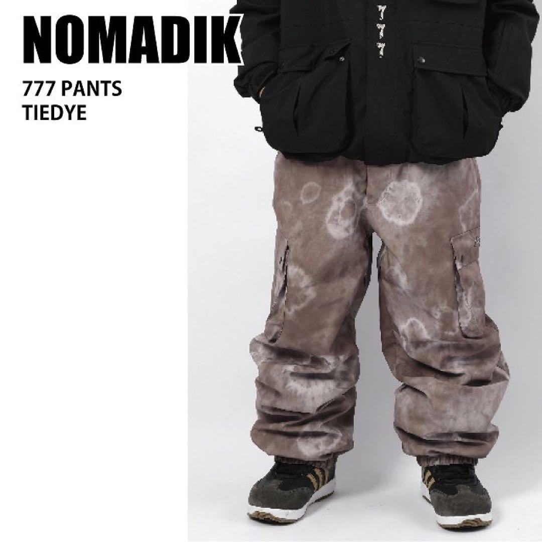 24-25 NOMADIK タイダイ777 スノーボード パンツ　Mサイズ