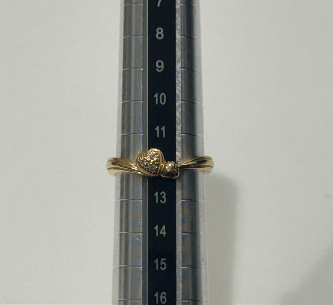 k18 ハート12号リング