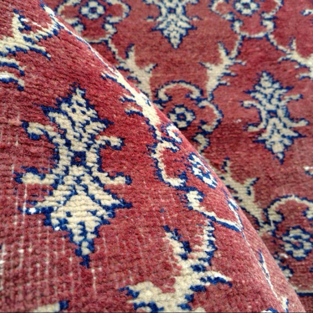 【人気の紋章柄】83×157 トルコヴィンテージラグ