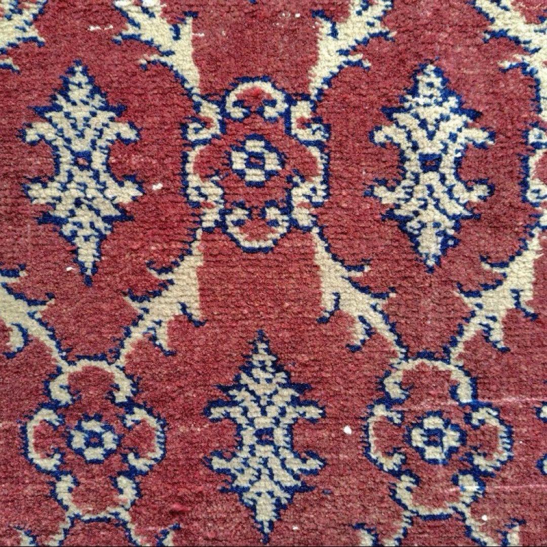 【人気の紋章柄】83×157 トルコヴィンテージラグ