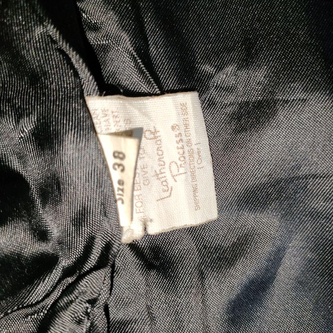 D*A様 人気定番Schot642襟付シングルライダースジャケット３８ダメなら交