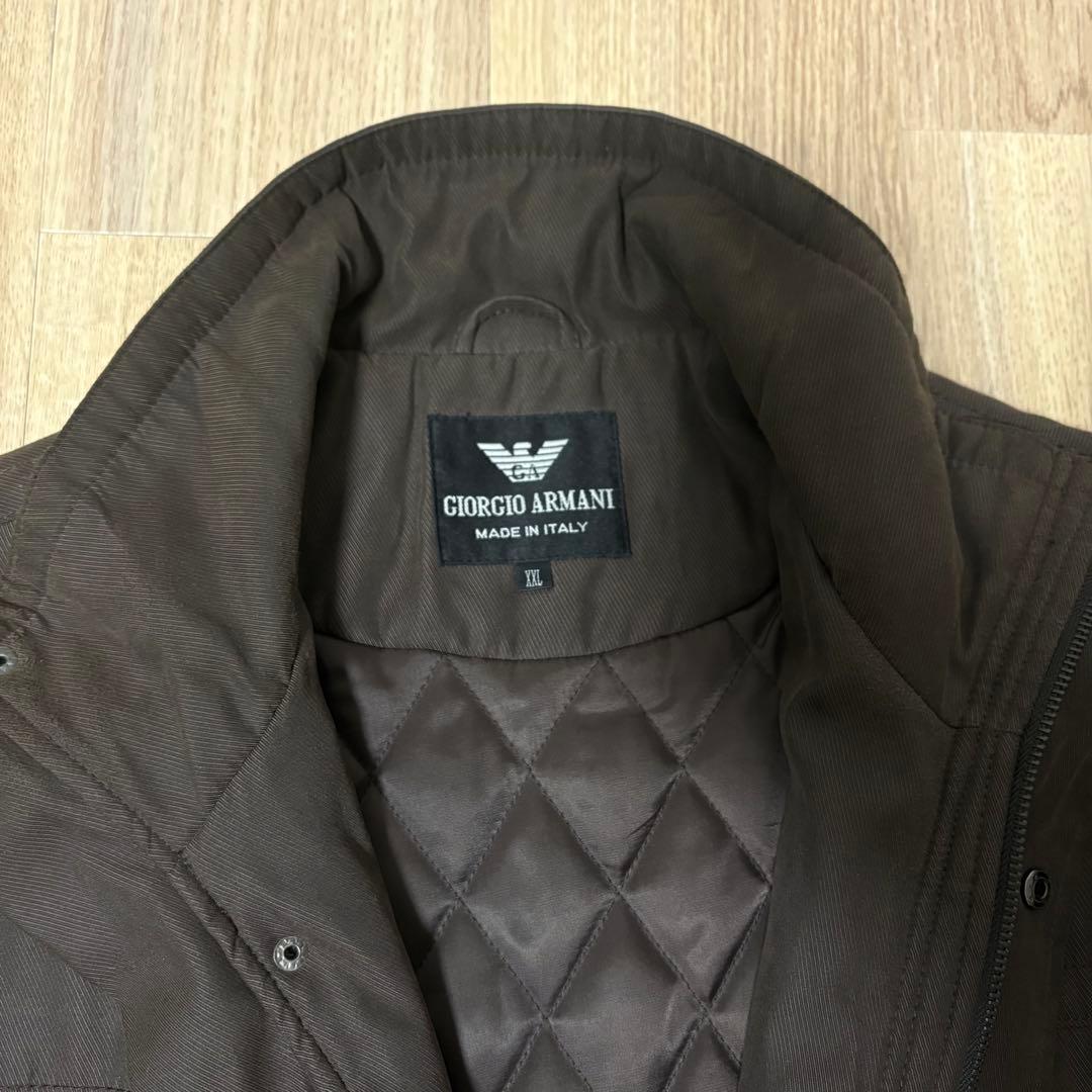 【イタリア製】GIORGIO ARMANI フィールドジャケット XXLブラウン