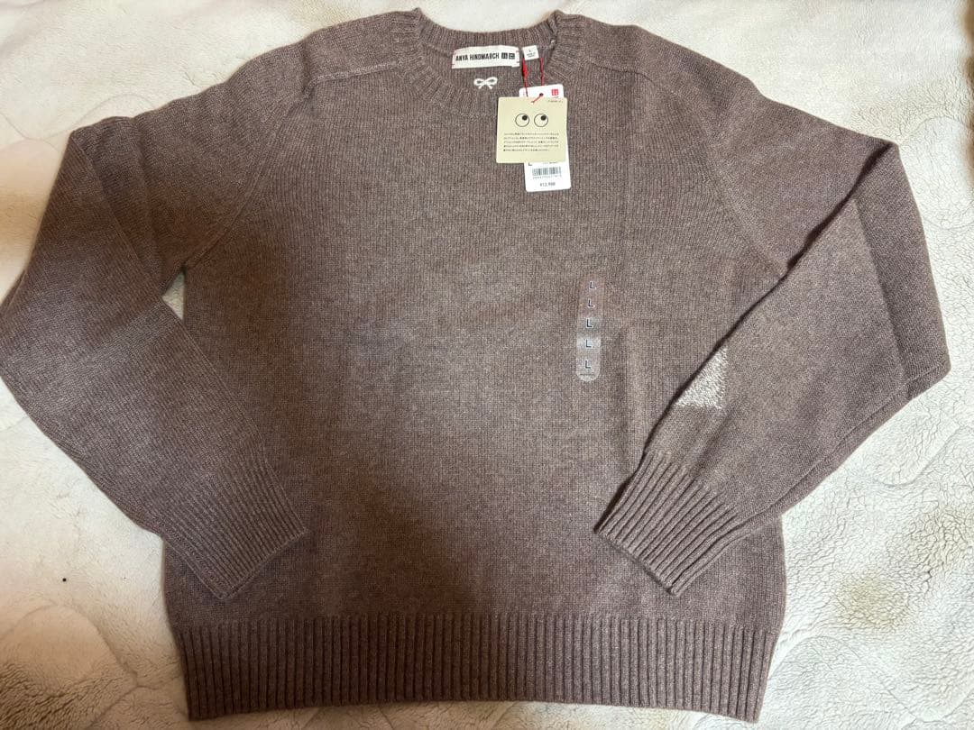 未使用タグ付　ユニクロ　アニヤ　ANYA カシミアクルーネックセーター
