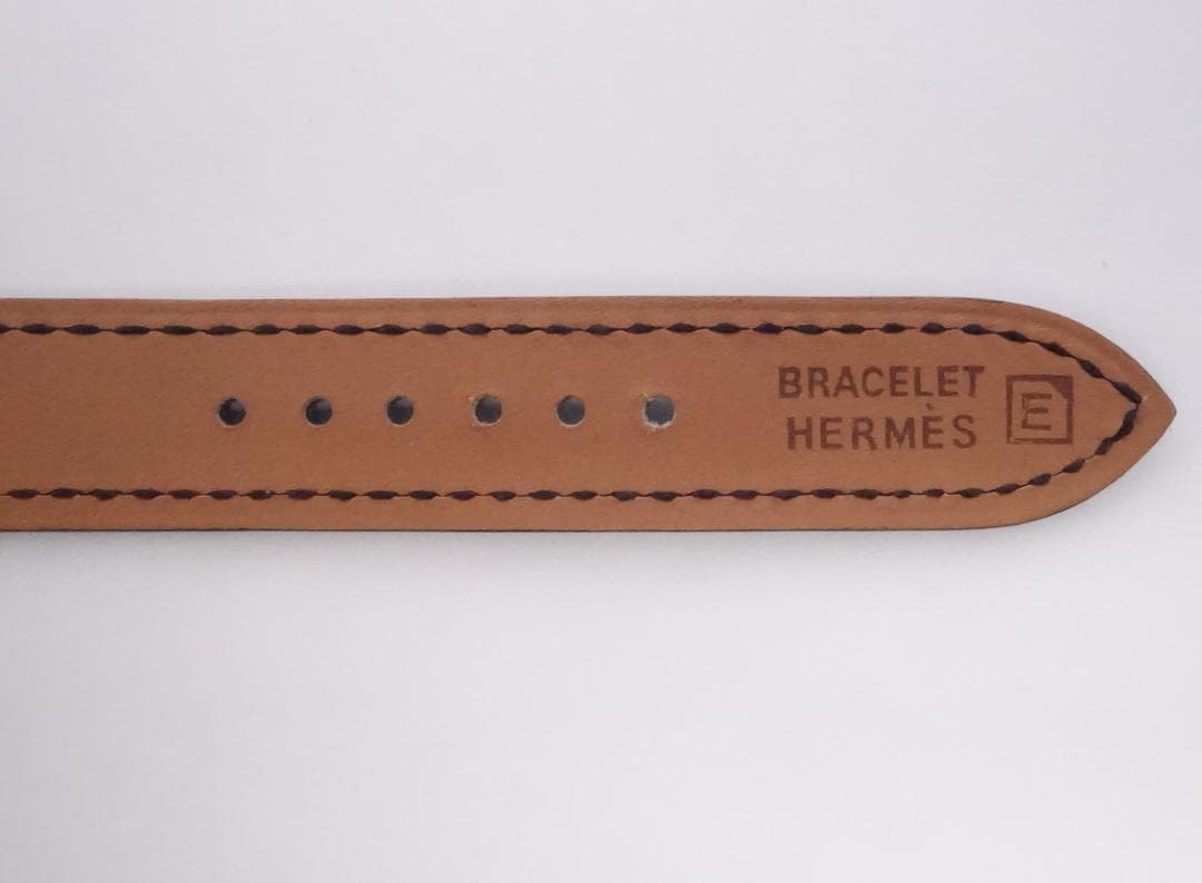 HERMES エルメス レザーベルト 14mm ブラック ボックスカーフ □E