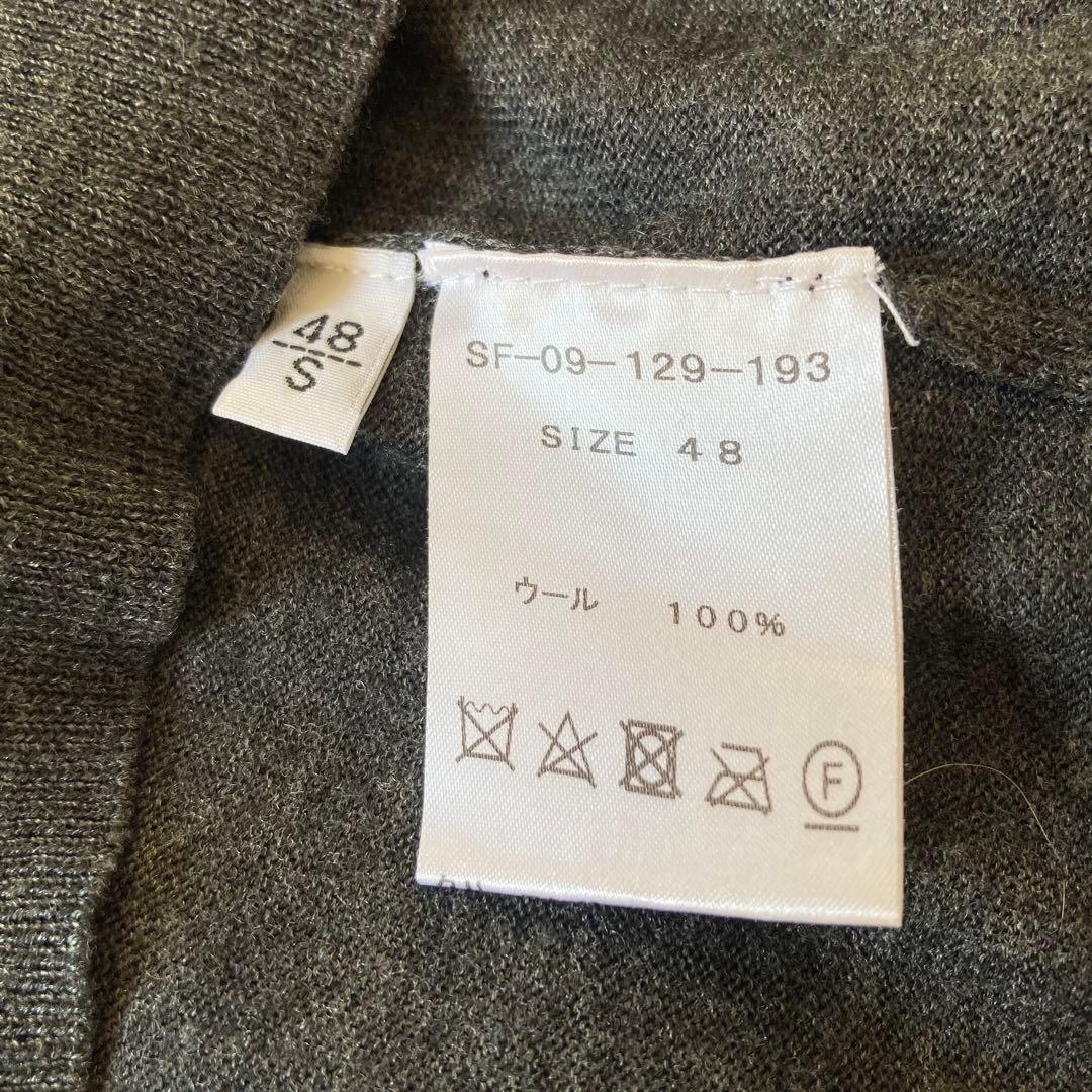 セッテフィーリカシミヤ グレー モックネックニット ウール