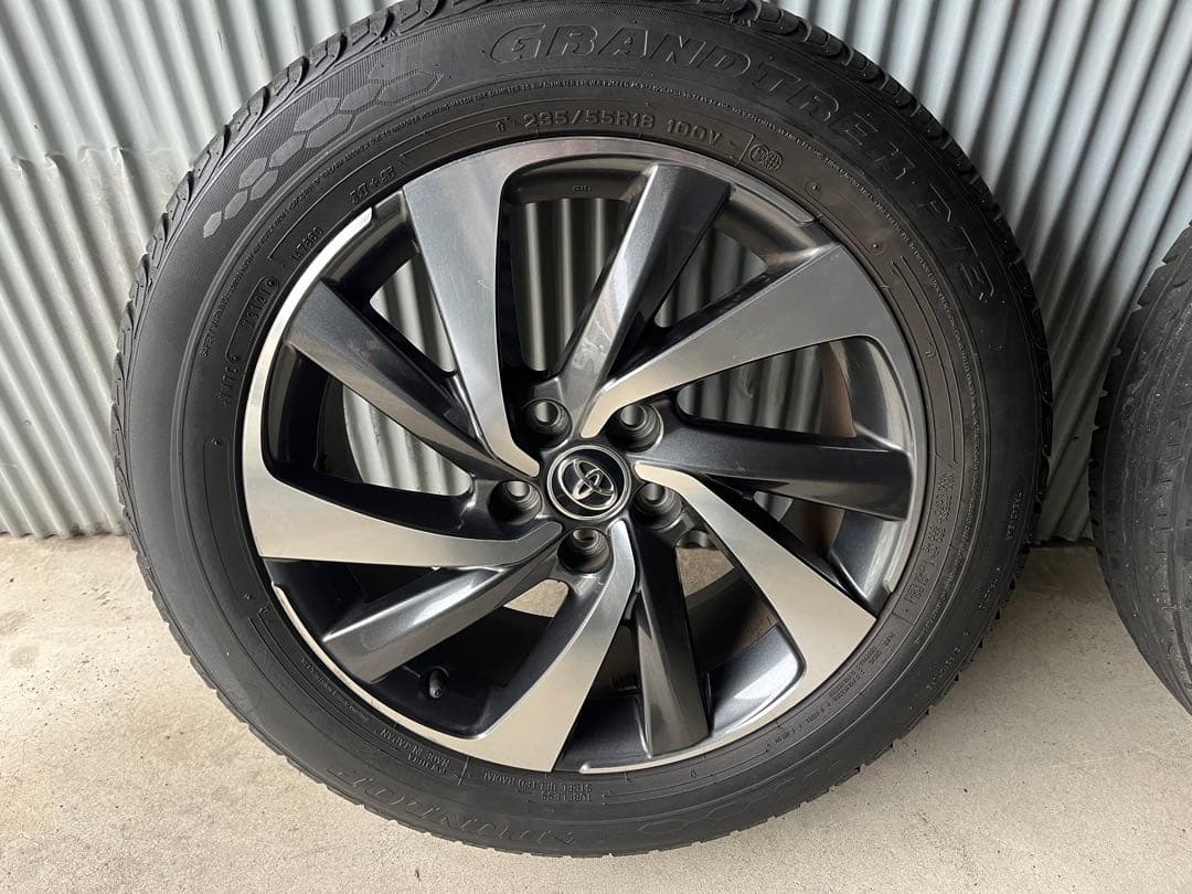 ハリアー60後期ターボ18インチ タイヤ・ホイールセット