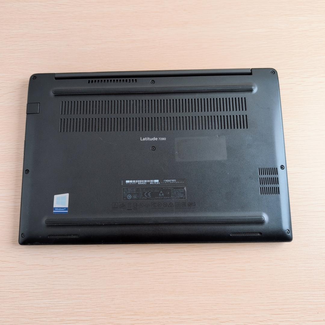 すぐ使える DELL Latitude 7280 ノートPC 黒 最新オフィス
