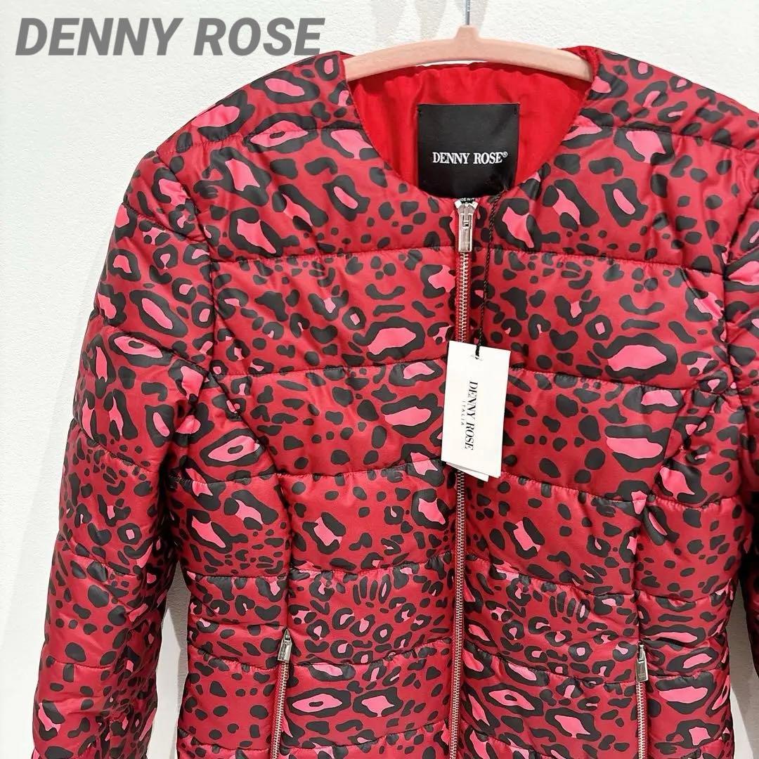 【新品】DENNYROSE ダウンジャケット レオパード 総柄 デニーローズ 赤