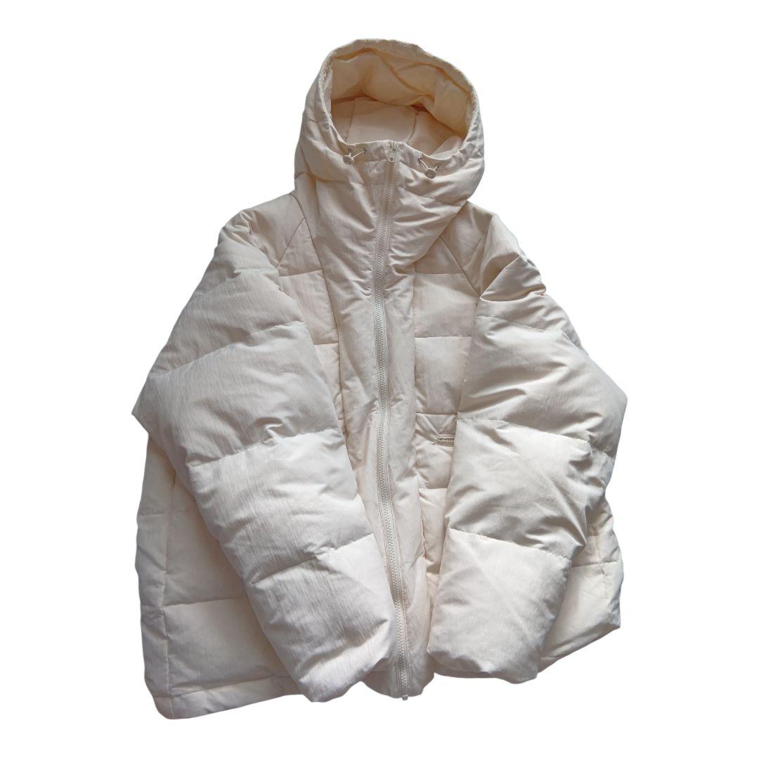 wcj 【撥水】猫耳ダウンジャケット　ホワイト　新作