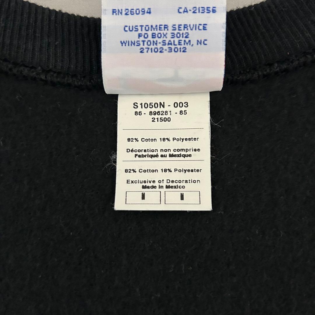 デッドストック 00s Champion リバースウィーブ 目無し ブラック M