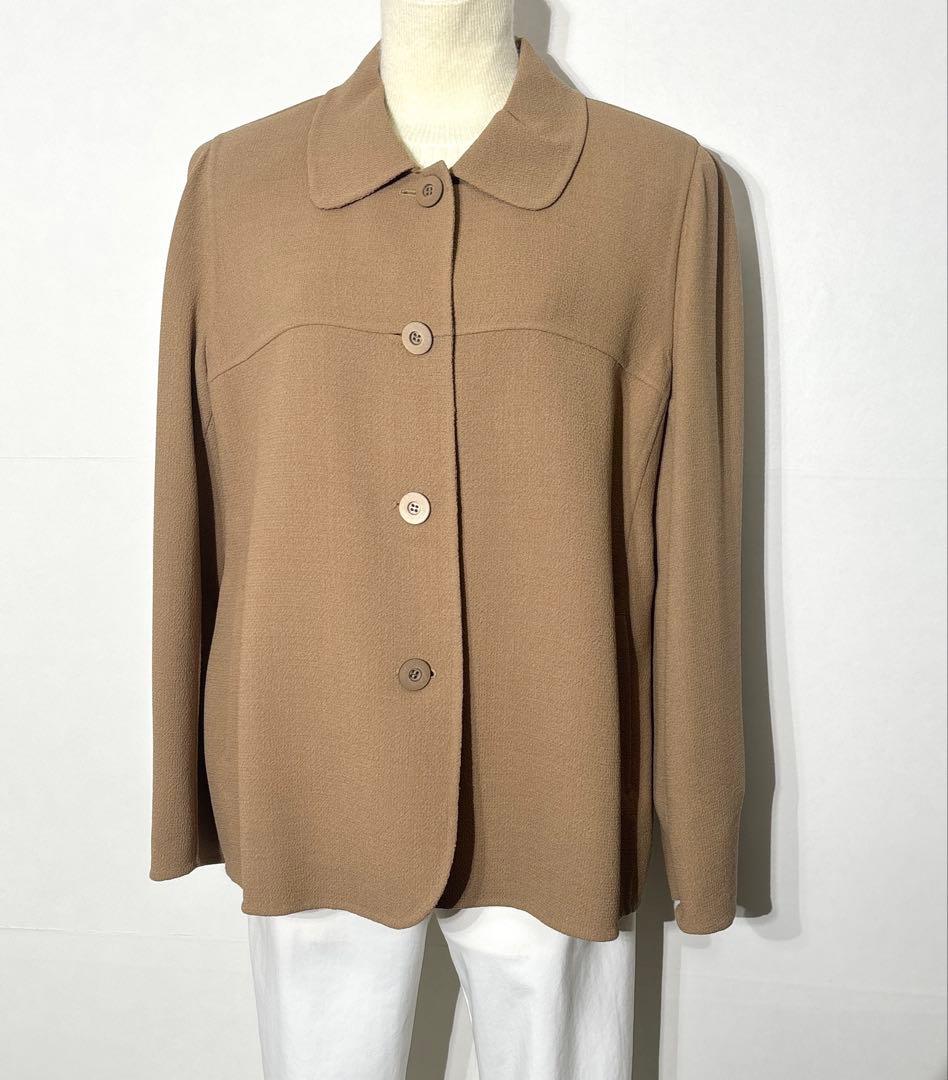 【新品】定価253,000円　レリアン　ミドル丈ジャケット　ブラウン系　13＋