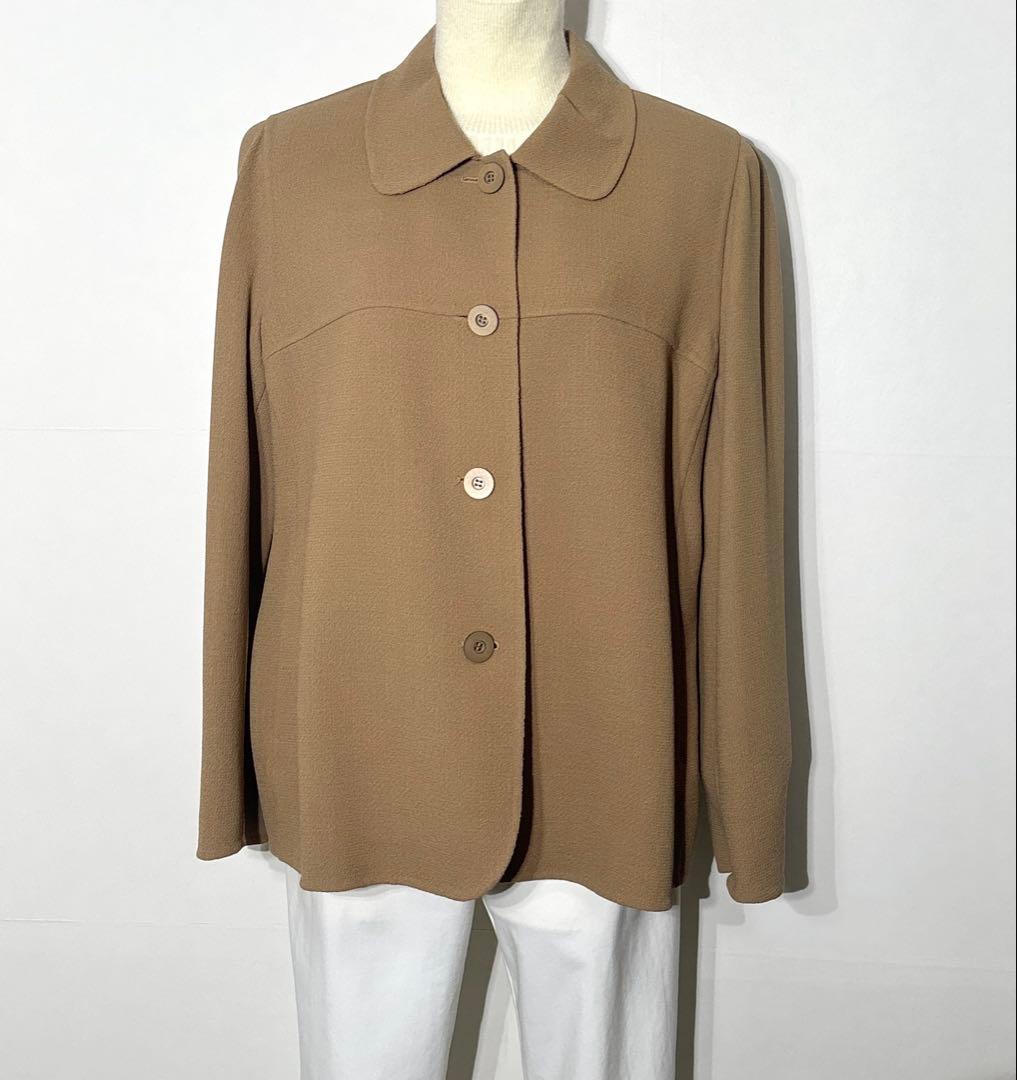 【新品】定価253,000円　レリアン　ミドル丈ジャケット　ブラウン系　13＋