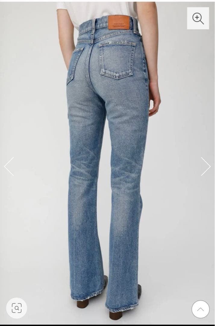 MOUSSY MVSフレアデニムパンツ　24インチ　ジーンズ　ハイウエスト　美品