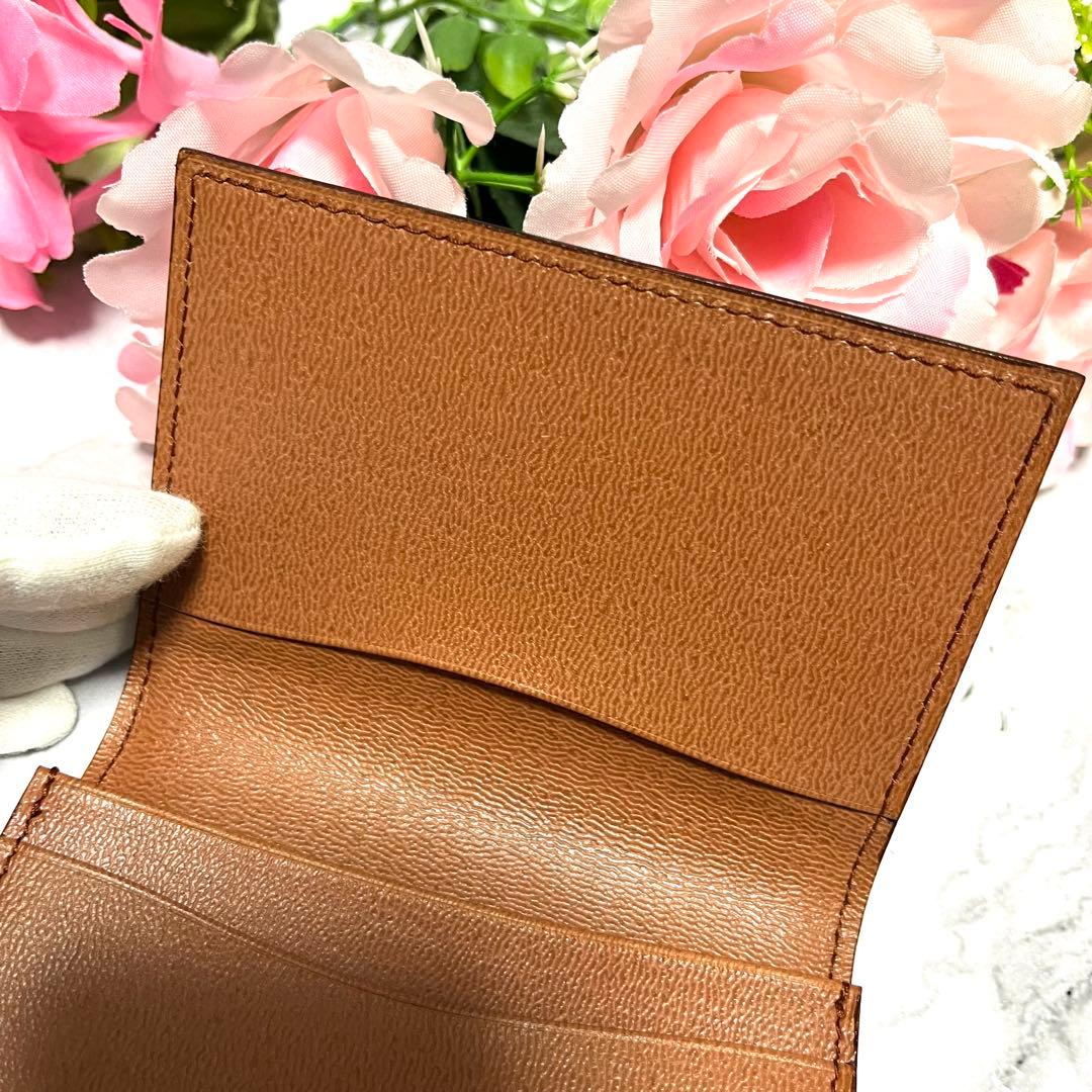 【極美品】ダンヒル 名刺入れ カードケース パスケース 本革 ブラウン