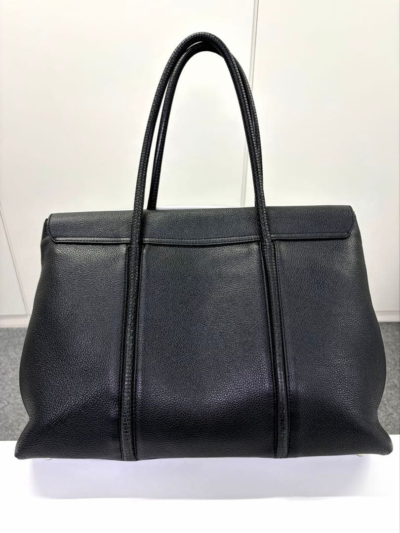 【最終値下】ペッレモルビダ／フラップトートバッグ ／ブラック