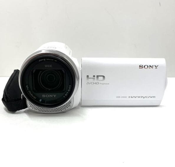 【極上品】SONY HDR-CX680 ホワイト ビデオカメラ