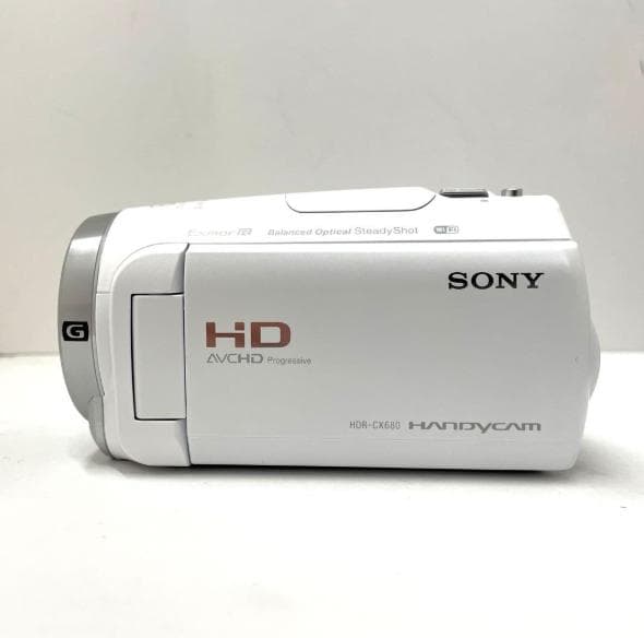【極上品】SONY HDR-CX680 ホワイト ビデオカメラ