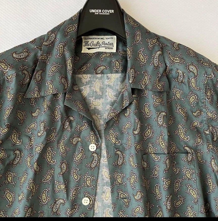 [レア美品]　WACKOMARIA ワコマリア　ペイズリーシャツ M