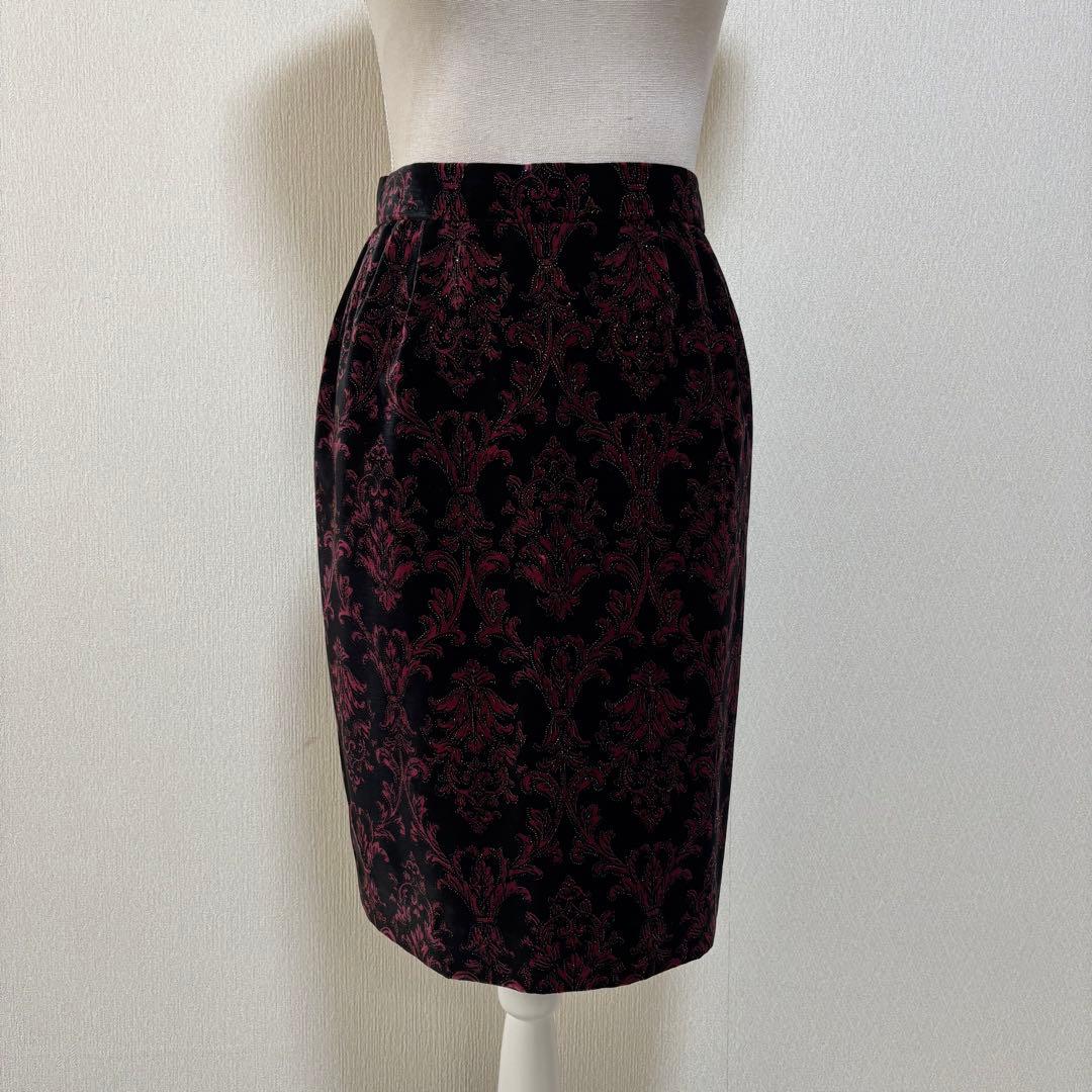 ヴィンテージ J&R 高級 ゴージャス 華美 ダマスク柄 バブリースーツ 日本製