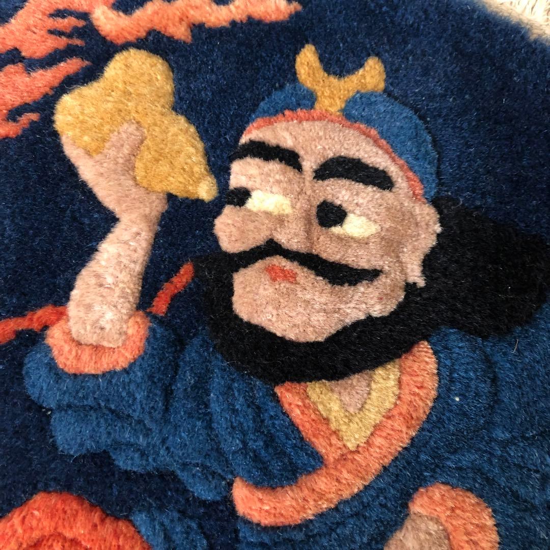 ヴィンテージ 関羽雲長 スーベニアラグ ウールラグ ラグマット