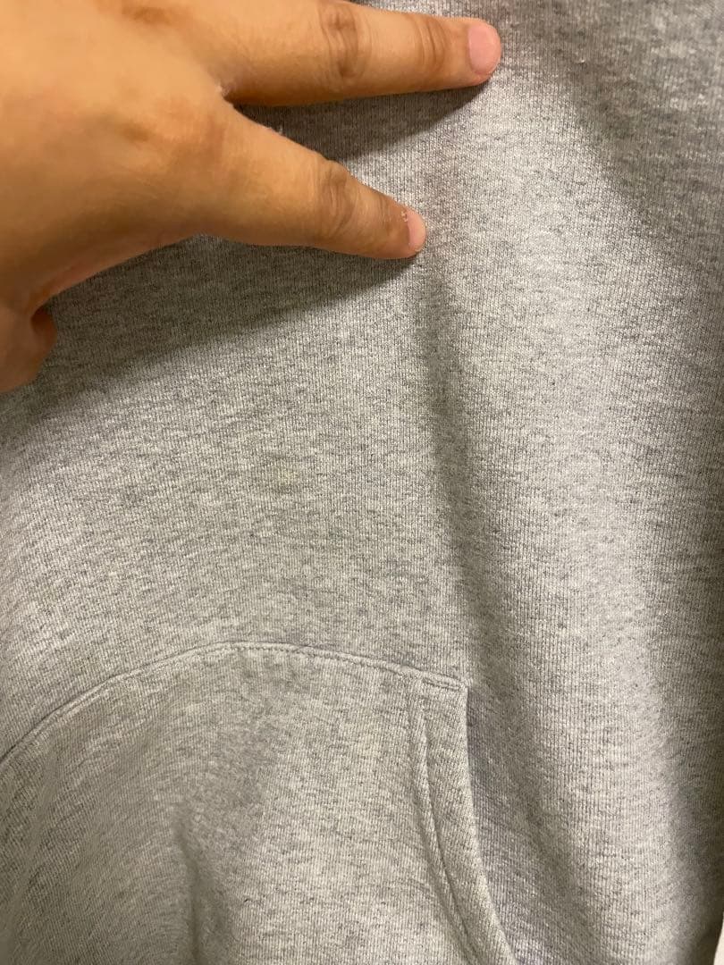 Supreme グレー パーカー バックプリント