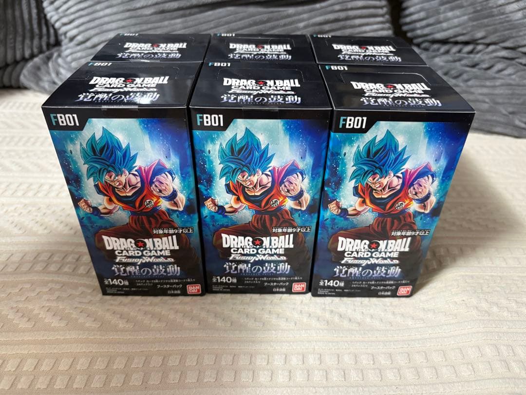 ドラゴンボールカードゲーム フュージョンワールド覚醒の鼓動 未開封　6box