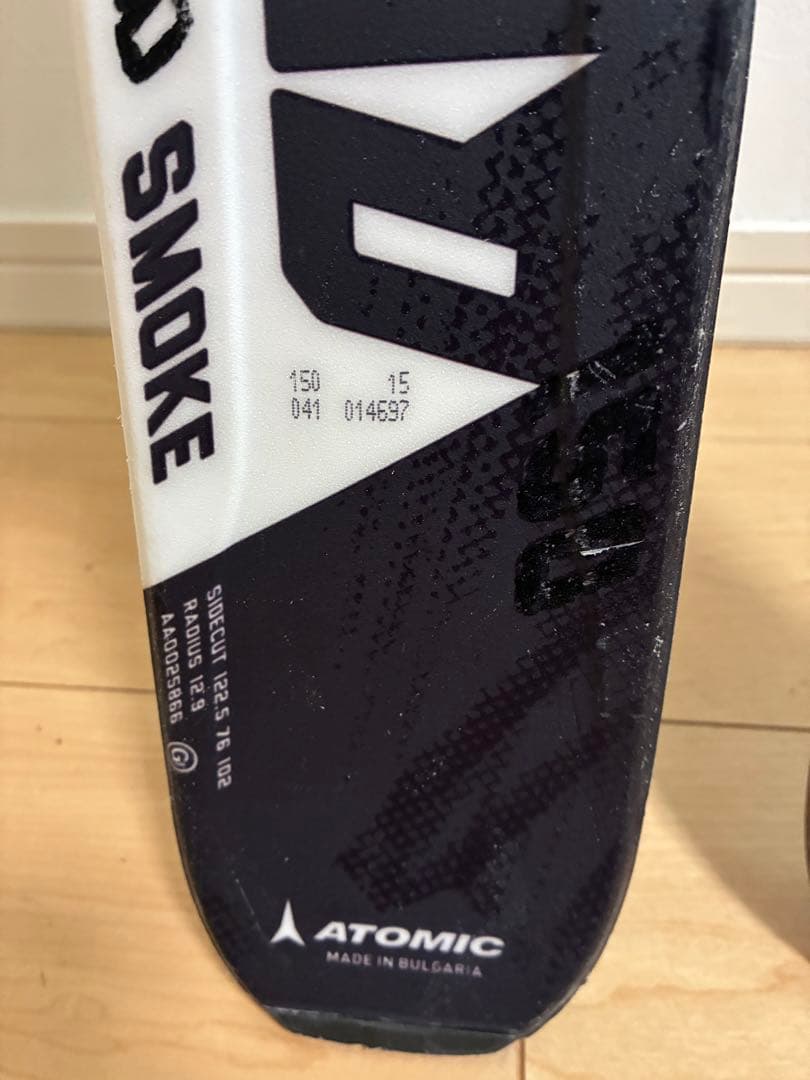 ATOMIC アトミック NOMAD SMOKE 150cm　ストック付き