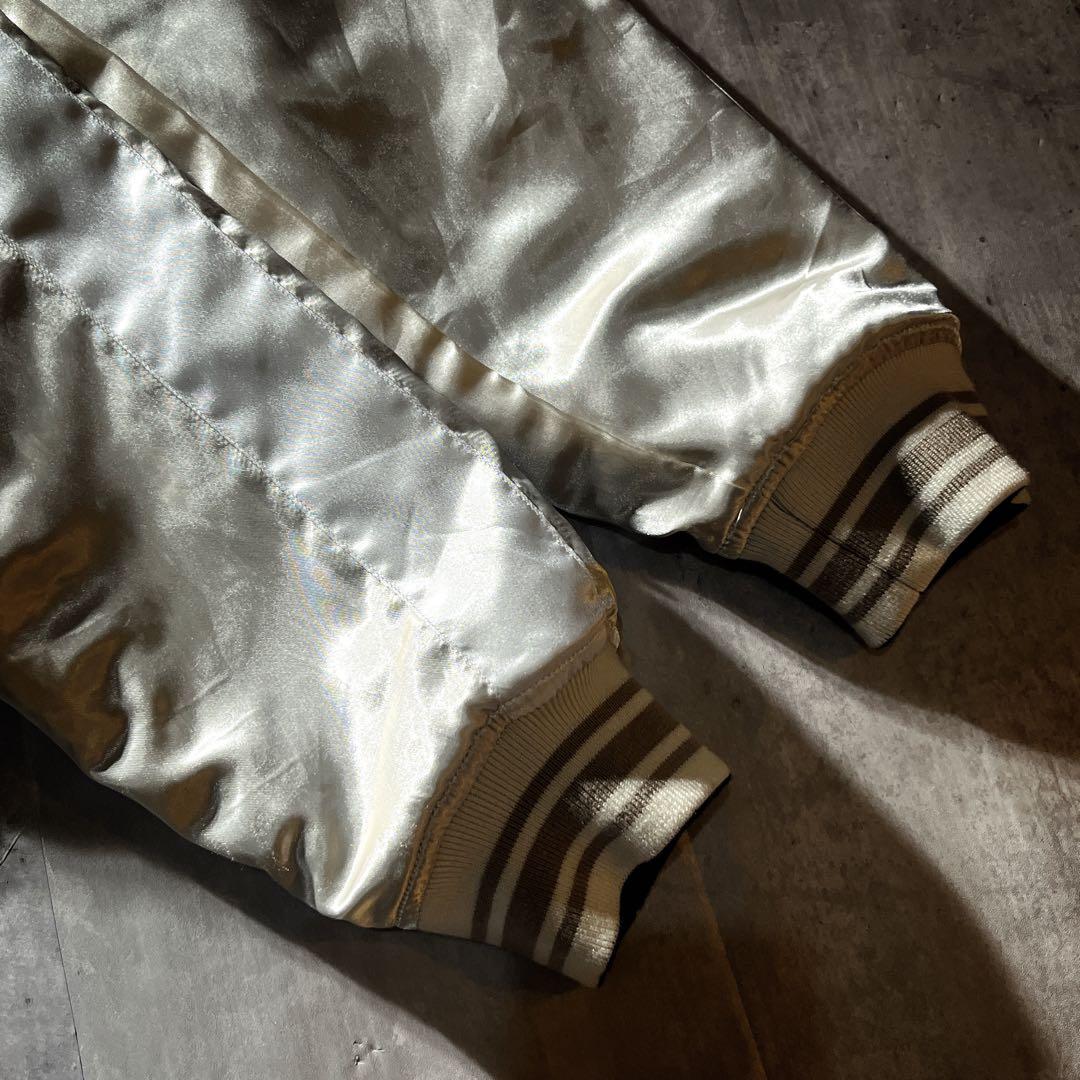 Schott ショット別珍　龍　刺繍　 リバーシブル　サテン　 スカジャン　L